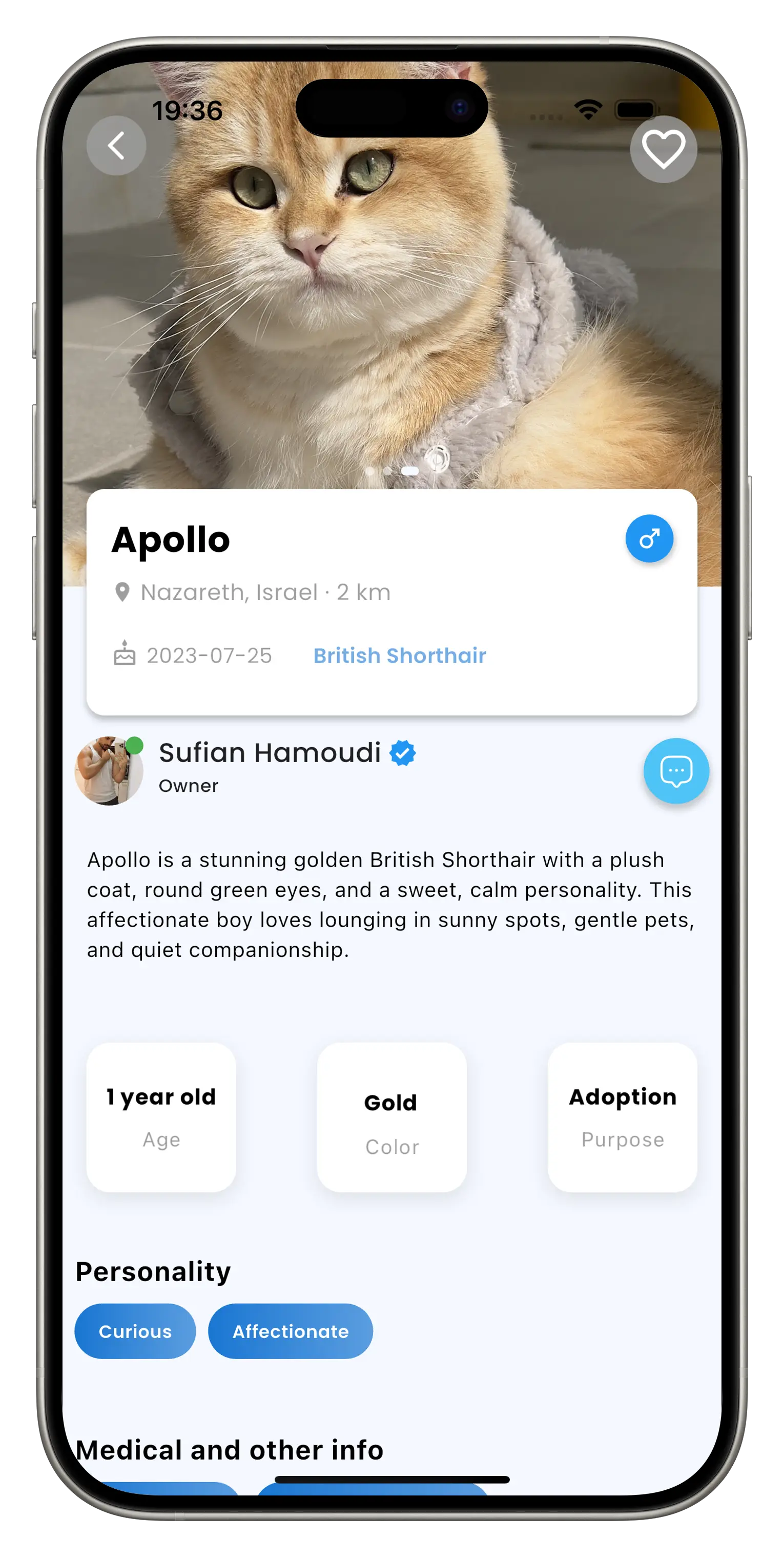 Pet Profile Feature